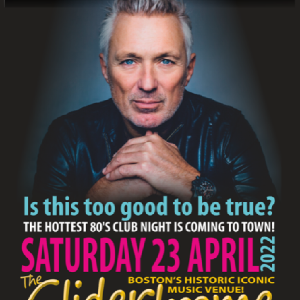 Lincs Box Office Martin Kemp - Back to the 80s March 15, 2022 Actor, TV personality and star of Spandau Ballet Martin Kemp will be spinning the biggest and best hits of the 80s. Currently selling-out venue across the UK, early booking is essential for what promises to be a pure ‘Gold’ night.